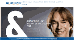 Desktop Screenshot of klesen-kamp.de