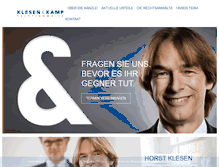 Tablet Screenshot of klesen-kamp.de